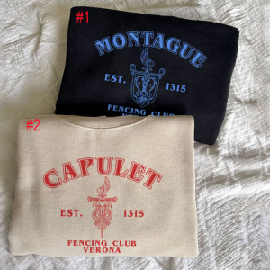 House Of Capulet Romeo And Juliet Sweatshirts, Bookish Sweatshirt