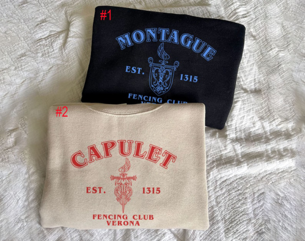 House Of Capulet Romeo And Juliet Sweatshirts, Bookish Sweatshirt