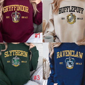 Vintage Wizard House Sweatshirts, Hogwarts House Sweatshirt, HP Wizard School Shirt, Potter Sweater Gift, Harry Magic, Universal Studios Fan