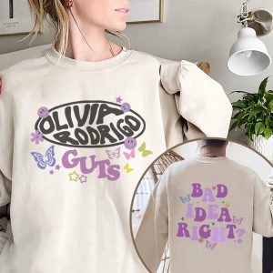 Guts Tour 2024 Shirt,Olivia Rodrigo Guts Comfort Color Shirt,  GUTS world tour 2024 Shirt, Olivia Rodrigo Album GUTS Sweatshirt