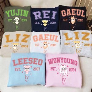 Kpop IVE Member Shirt, Ive Show What I Have World Tour Shirt, IVE The 1st World Tour Shirt, IVE Liz LeeSeo Gaeul Wonyoung Rei Yujin Sweater