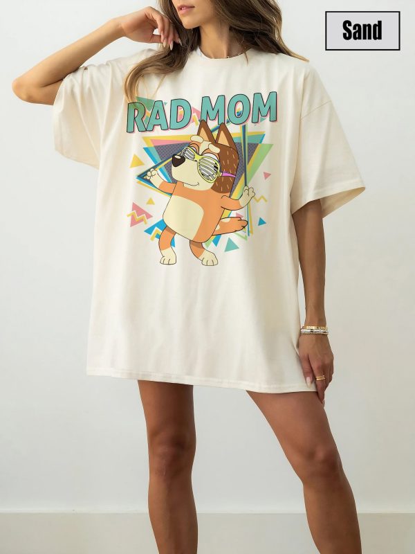 Bluey Rad Mom Shirt, Bluey Family Shirt, Retro Chilli Heeler Shirt, Bluey Mum Family Shirt, Retro Mom Bluey Couple Shirt, Bluey Mum Outfit