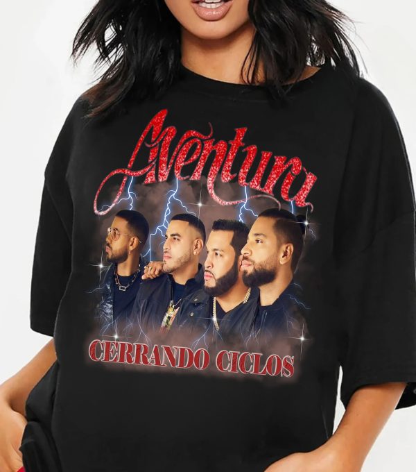 2024 Aventura Tour, Cerrando Ciclos T-shirt, Graphic T-shirt, Unisex Shirt, Aventura Concert Group Shirt