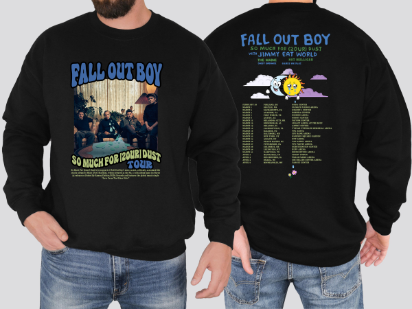 Fall Out Boy Tour 2024 T-Shirt, Fall Out Boy Band Shirt, So Much For 2our Dust Tour 2024 Shirt,