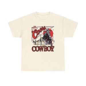 Coors Western Cowboy T-Shirt, Vintage 90s Western Shirt, Retro Coors Tee, Rodeo Cowboy Shirt, Gift for