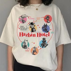 Hazbin Hotel Cartoon Merch, Alastor Hazbin Hotel T-shirt, Alastor Vivziepop T-shirt