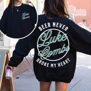 Beer Never Broke My Heart, Hoodie, Crewneck, Country Music, Western Wear,Festival