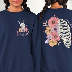 Rad Tech Floral Skeleton Shirt, Radiology Skeleton Shirt, RAD Tech Tee, X-ray Tech Shirt,