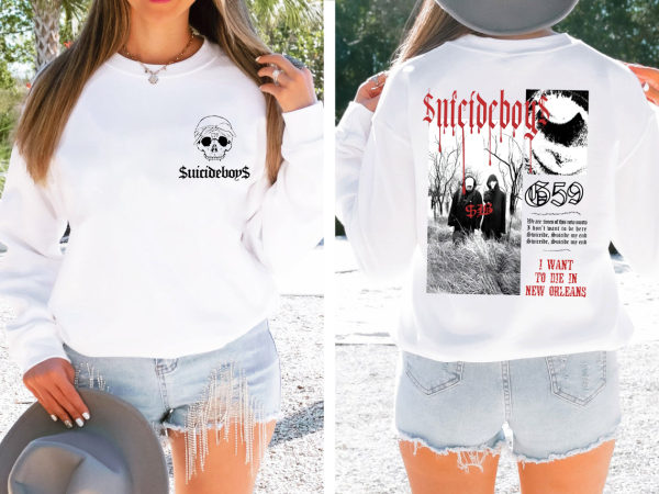 Suicide Boys Skeleton 2 Side Shirt, Suicideboys Unisex Hoodie, I Want To Die In New Orleans, Ruby Da Cherry Pullover