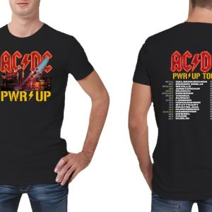 ACDC Band AC/DC Rock Music Band Pwr Up – Pwr Up Tour 2024 with Pwr Tour Dates T-Shirt, Men’s T-shirt Women’s T-shirt Children’s T-shirt