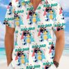 Bluey Dog Hawaiian Shirt, Bluey Dog Shirt, Bluey Dog Shirt, Custom Hawaiian Shirts for Men Women Kid, Tropical Pattern Shirt for Men Women