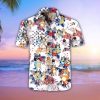 Summer Hawaiian shirt, BlueyCute Hawaiian Shirt, BlueyGift Shirt, BlueyDad Hawaii Shirt, Bluey Characters Birthday Party Shirt Hawaiin Shirt