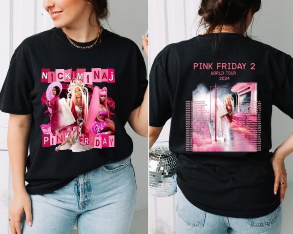 Limited Nicki Minaj Pink Friday 2 Tour Vintage Shirt,Retro Nicki Minaj World Shirt,Pink Friday 2 Sweatshirt,Gag City Shirt,Gift For Fans