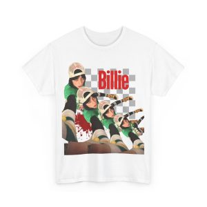 Unisex Billie Eilish Graphic Tee| Cotton Fan T-shirt| Soft Material| Concert Apparel| Womens & Mens Fashion| Novelty Gift for Everyone