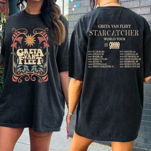 90s Greta Van Fleet Band Shirt, Greta Van Fleet World Tour 2024 Merch, Greta Van Fleet Unisex Shirt, Starcatcher World Tour Shirt