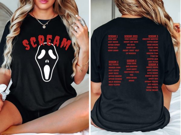 Scream Horror Film Club TShirt, Horror Movie Gift, Spooky Season t-shirt Horror ghost Thriller shirt, Scream Vintage Halloween tee shirt