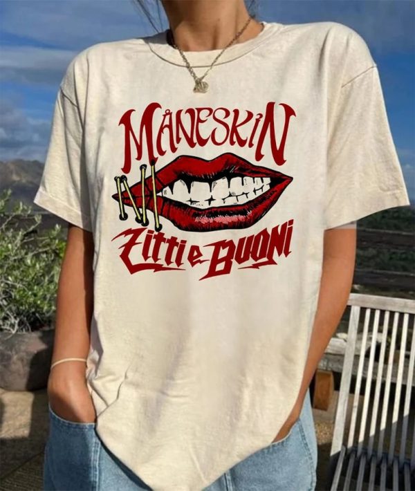 Maneskin retro T-Shirt, Maneskin Shirt, Måneskin fans, Måneskin tour 2023, Maneskin Graphic Tee