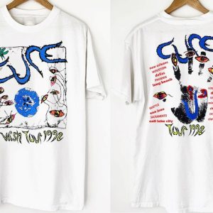 1992 The Cure Wish Tour T-Shirt, The Cure US Tour 1992 T-Shirt, The Cure Wish Tour Shirt, The Cure Band T-Shirt, 90s Rock Tee Shirt