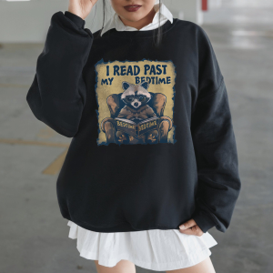 I Read Past My Bedtime Retro T-Shirt, Funny Book Lovers T-shirt, Reading Shirts, Vintage 90s Gag Unisex Shirt