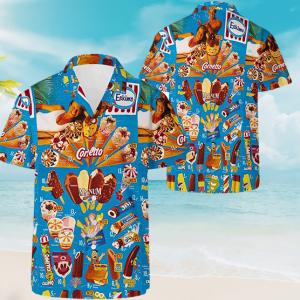 Hawaiian Shirt Summer, Ice Cream Hawaiian Shirt and Short Print Tropical Summer Beach Gift For Men