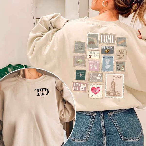 The Tortured Poets Department Crewneck, TS New Album Sweatshirt Gift for Swiftie Fan, Ts New Album Shirt, TTPD Merch