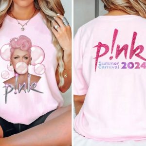 P!nk Pink Singer Summer Carnival 2024 Tour Shirt,Pink Fan Lovers Shirt,Music Tour 2024 Shirt,Trustfall Album Shirt,Concert 2024 P!nk shirt