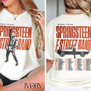 Bruce Springsteen And E Street 2024 Tour Shirt, E Street Shirt, Bruce Springsteen Fan Gift, Bruce Springsteen Merch