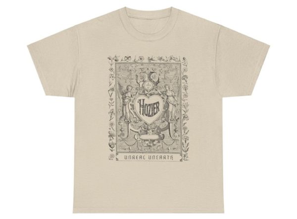 Hozier Unreal Unearth T-Shirt- Hozier Merch- Vintage Band Tee- Gothic Angels Floral Fairy Shirt- Fairycore- Unisex Heavy