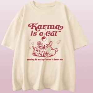 Taylor Swift Karma Is a Cat T-Shirt – taylorswift merch – perfect taylor swift gift – swiftie summer t-shirt – swiftie merch – SWIFTIE fan