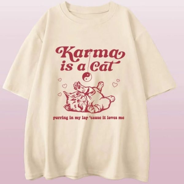 Taylor Swift Karma Is a Cat T-Shirt – taylorswift merch – perfect taylor swift gift – swiftie summer t-shirt – swiftie merch – SWIFTIE fan