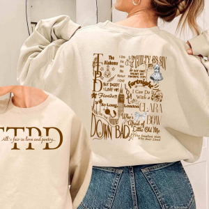 All’s Fair In Love And Poetry  Sweatshirt, The Tortured Poets Department Shirt, TTPD Hoodie, TS New Album Shirt, TTPD Merch