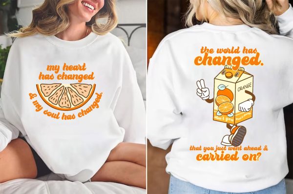 Nice Orange Juice My Heart Has Changed and My Soul Has Changed Shirt, Retro Stick Season Sweatshirt, Country Music  Shirt, Gift for Fans Noah