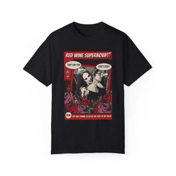 Chappell Roan Red Wine Supernova Comic Vampire Midwest Princess Tour – Unisex Comfort Colors Garment-Dyed T-shirt