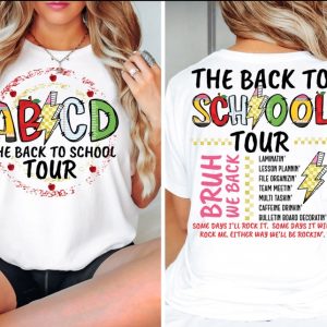 Back to School Shirt for Teachers, ABCD Teacher Shirts, First Day Of School Teacher T-Shirt, Teacher Gift, Teacher Team Shirt, Tour Shirt