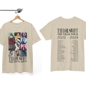 Taylor Swift Eras Tour 2 Shirt, Double-Sided Eras Tour II 2024 World Cities TTPD T-Shirt, Swiftie Gift Merch