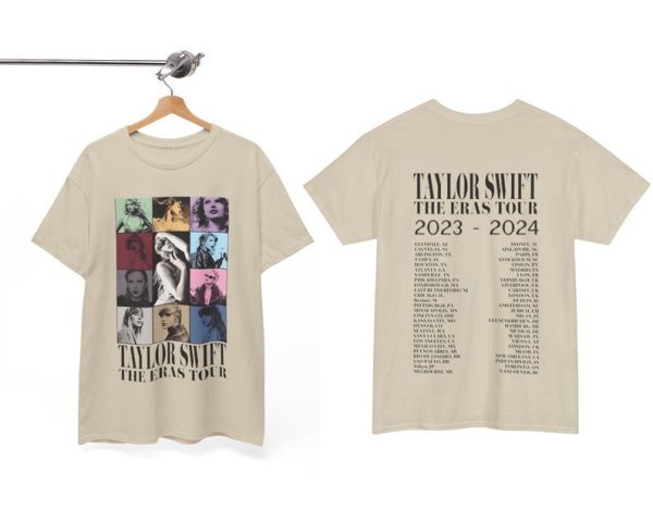 Taylor Swift Eras Tour 2 Shirt, Double-Sided Eras Tour II 2024 World Cities TTPD T-Shirt, Swiftie Gift Merch