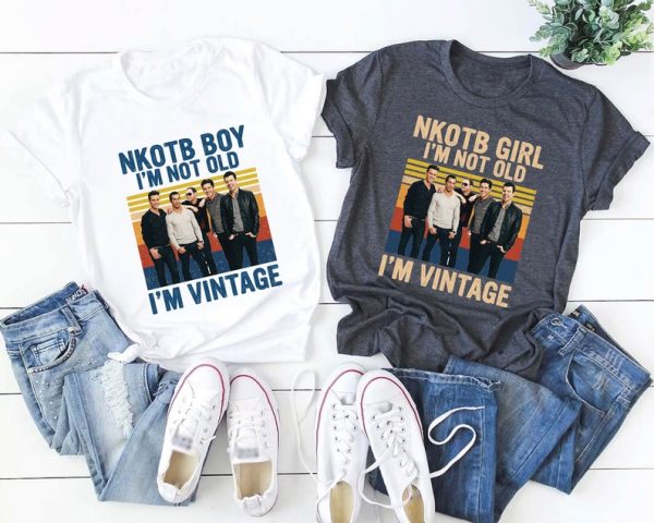 NKOTB Vintage Girl Shirt, NKOTB Vintage Boy Shirt, New Kids On The Block T-shirt, Classic Rock Concert Tee, NKOTB Concert T-shirt