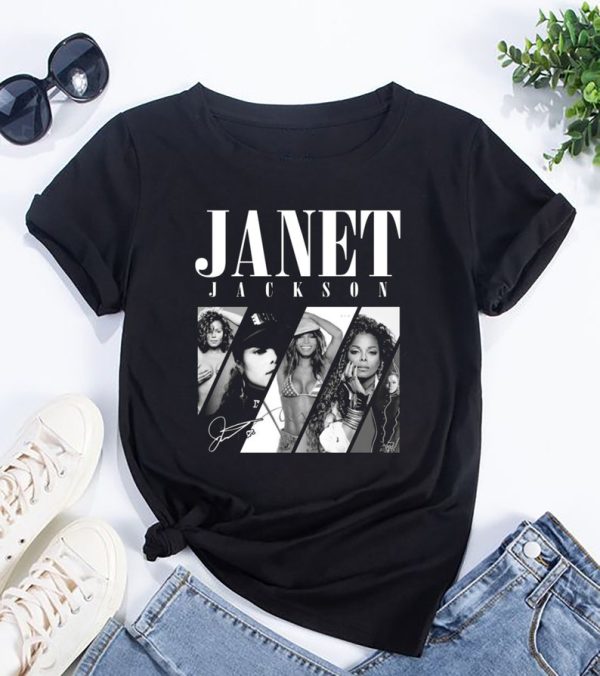 Janet Jackson Signature Shirt, 90s Vintage Janet Jackson Shirt, Janet Jackson Fan Gift Shirt, Janet Jackson Together Again 2024 Tour Shirt