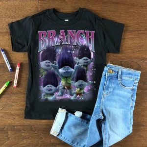 Branch Retro Bootleg Shirt, Trolls Band Together Shirt, Trolls Band Together Character Shirts, Troll Lover Gift, Troll Birthday Family Shirt