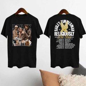 Bailey Zimmerman Concert T-Shirt, Bailey Zimmerman Religiously World Tour 2024 Shirt, Bailey Zimmerman Fan Shirt, Bailey Zimmerman Merch