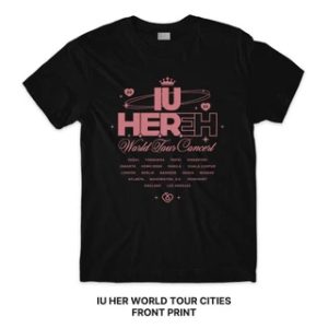 IU H.E.R. World Tour Concert T-shirt, IU 2024 World Tour Concert Tee, Kpop Concert Outfit, IU Fans Shirt, Kpop Concert Merch, Kpop Fans Gift