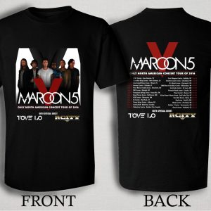 Maroon 5 2024 Tour Shirt Band Fan Concert For T-Shirt, trendy