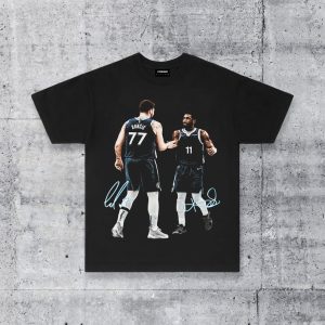 Kyrie Irving & Luka Doncic Dallas NBA Basketball Mavericks Streetwear T-Shirt