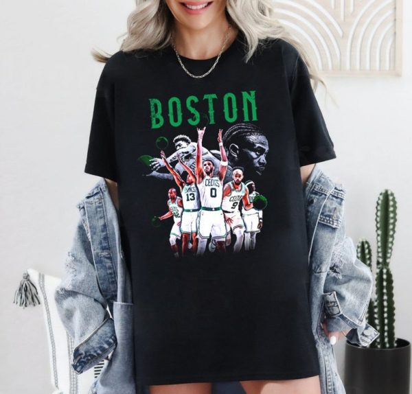 Vintage Boston Basketball Champs 2024 Shirt, Boston Basketball Retro 90s Tee, Basketball, Jayson Tatum Tshirt, For Her