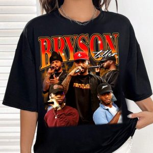 Vintage Style Bryson Tiller T Shirt Sweatshirt Hoodie, Bryson Tiller T-shirt, Retro 90s Sweater, Gift For Woman Man Unisex Shirt