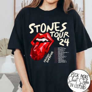 Stones Tour 2024 Shirt, The Rolling Stones Shirt, Hackney Diamonds Tour T-shirt, Music Tour Shirt, Rock And Roll Shirt, Music Festival Shirt