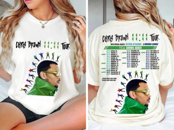 Chris Brown 11:11 Tour 2024 Shirt, Chris Brown Fan Shirt, Chris Brown 2024 Concert, 11 11 Tour 2024, Chris Brown 11 11 Tour Tee